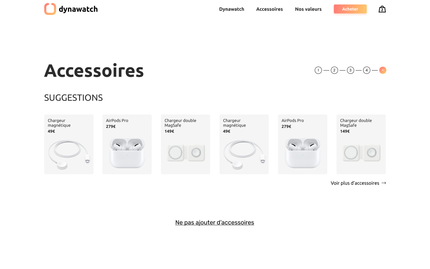 maquette dynawatch personnalisation accessoires