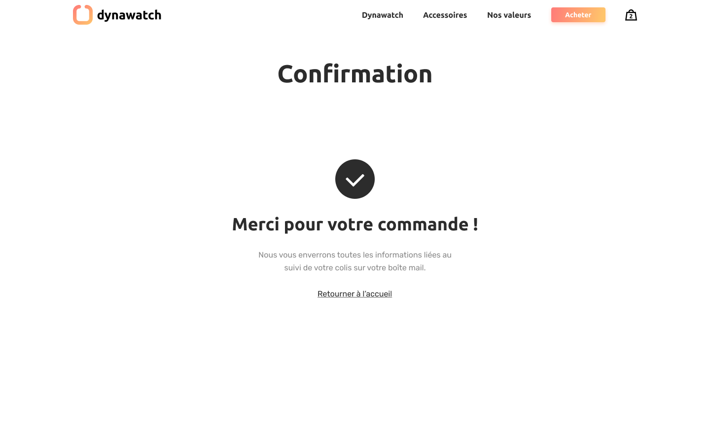 maquette dynawatch confirmation