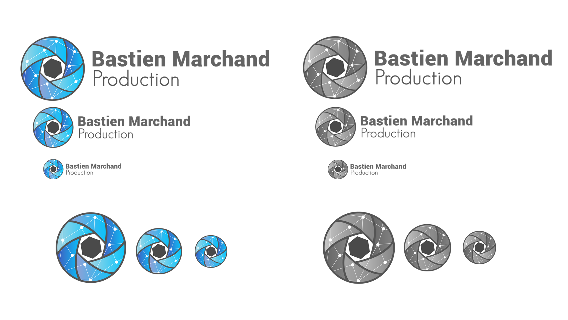 création logo bastien marchand production