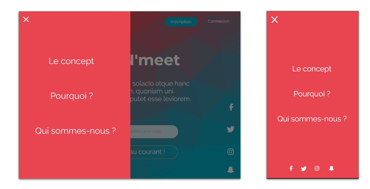 maquette landing page movenmeet