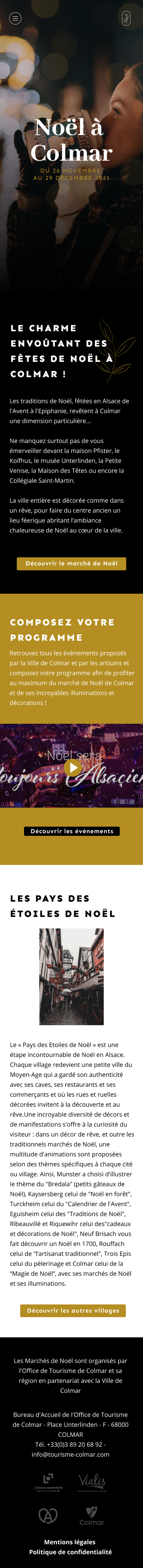 maquette marché noël colmar accueil