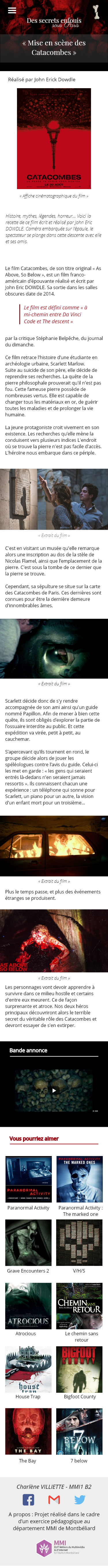 maquette des secrets enfouis sous paris