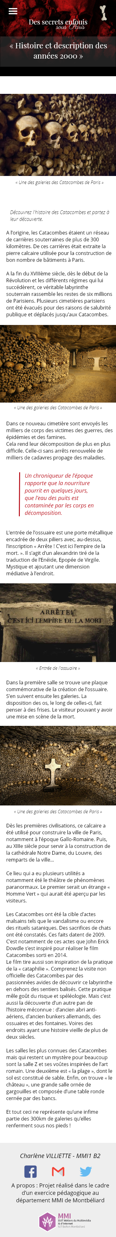 maquette des secrets enfouis sous paris