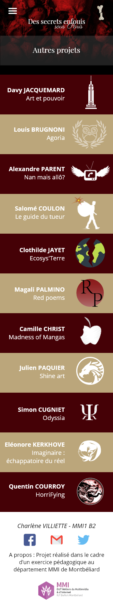 maquette des secrets enfouis sous paris