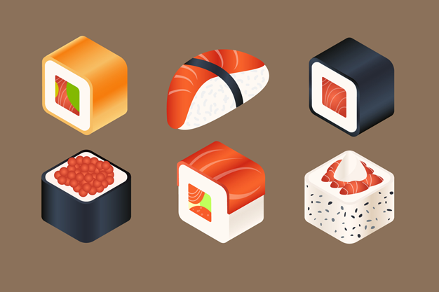 sushis isométriques